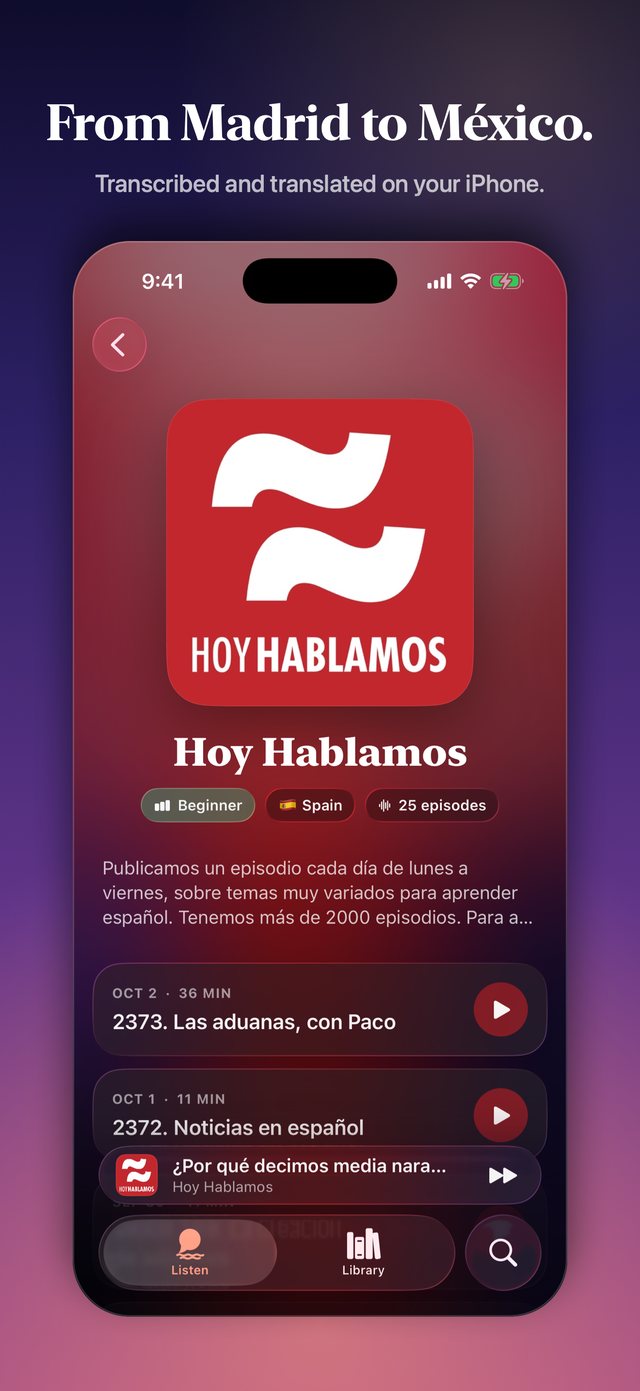 From Madrid to México.
